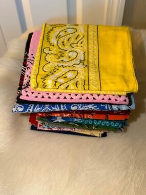 Multicolor  Bandana Set 21 scarves new cotton